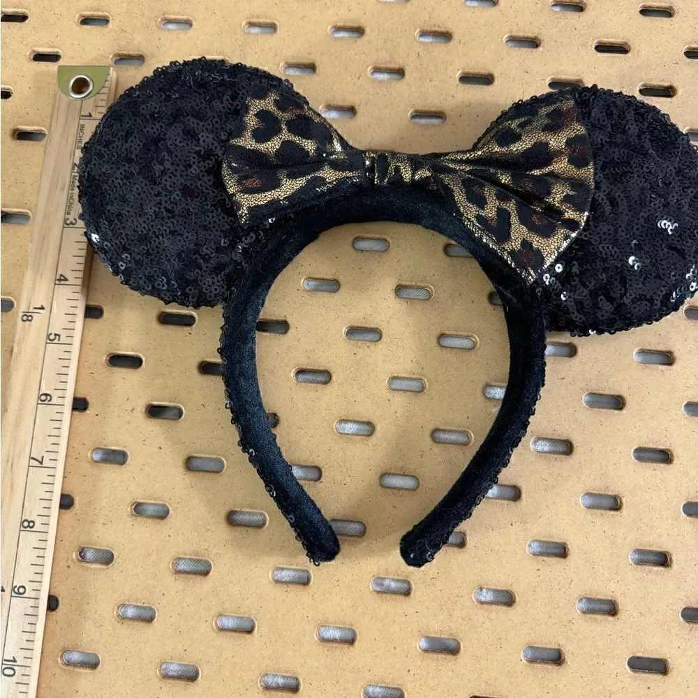 Disney Parks sequin Classic Bow Minnie Mouse sets of 2 Hair HeadBands‎
